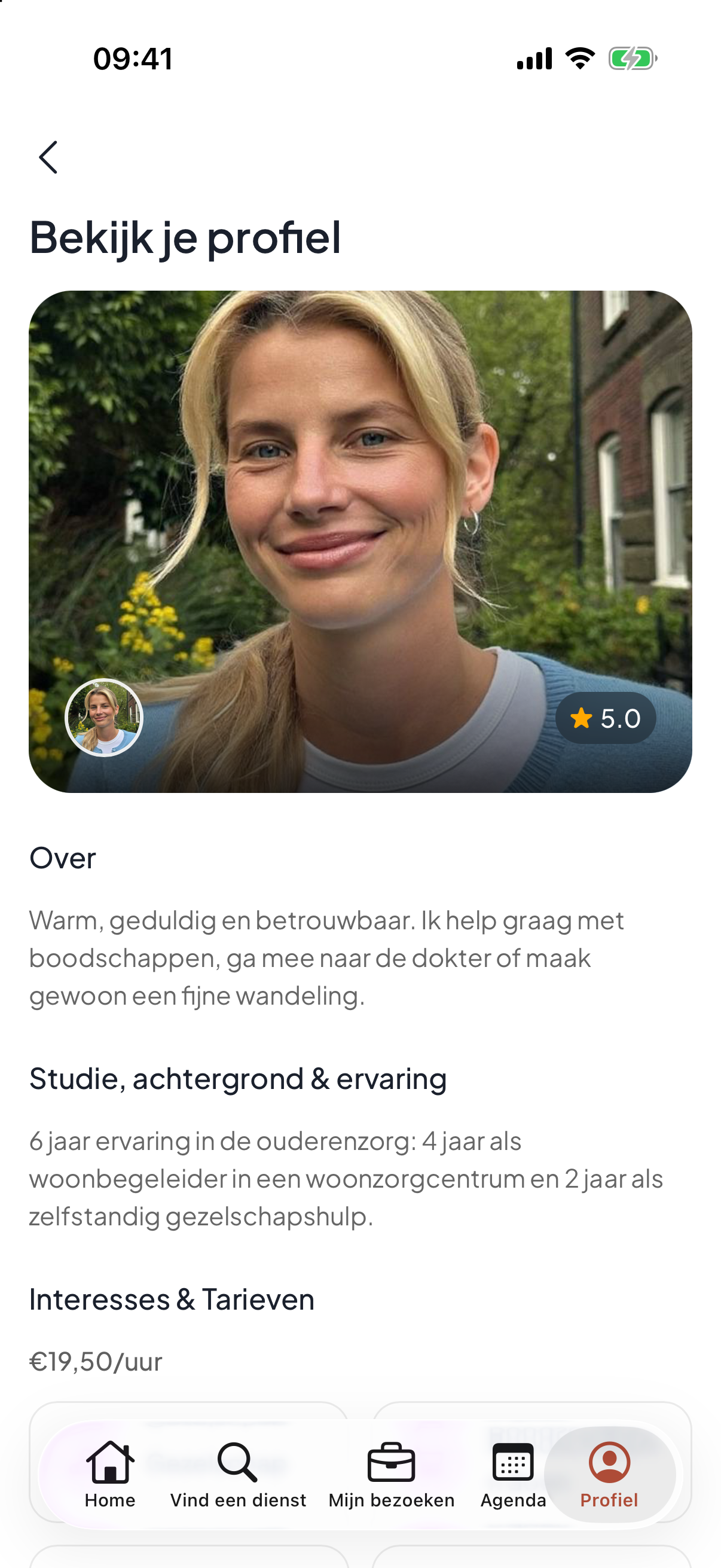 Maak je profiel
