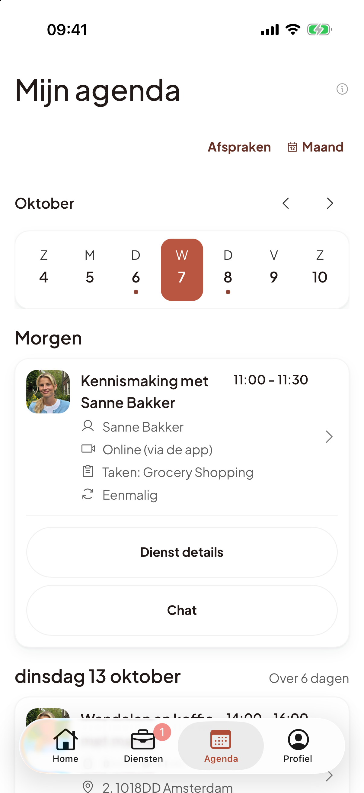 Al je afspraken overzichtelijk bij elkaar